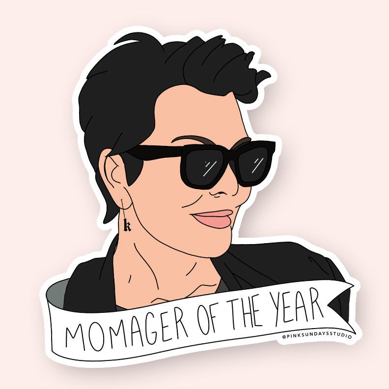 Momager Of The Year Sticker - pinksundays