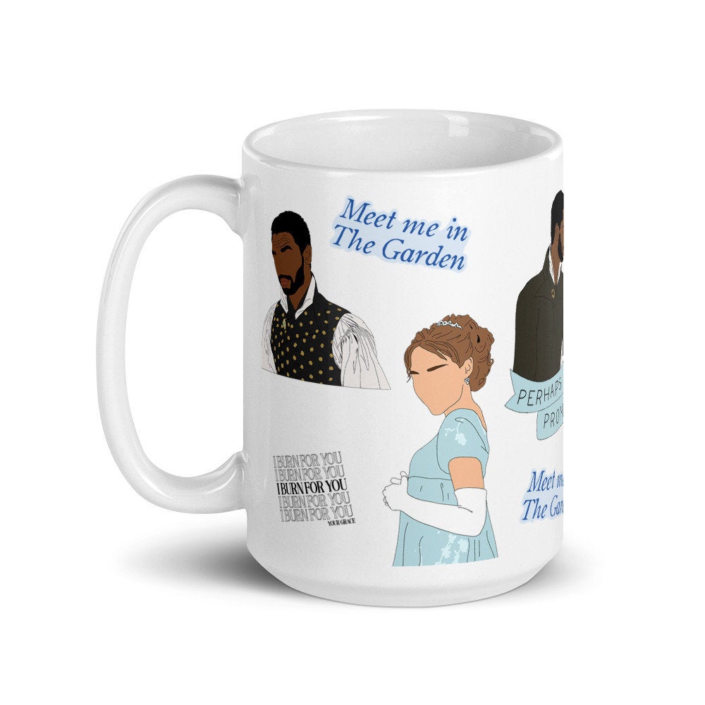 Diamond Of The Season Mug, coffee mug, tea mug, Bridgerton mug, hand drawn illustration pattern, pop culture mug, tv show characters, gift