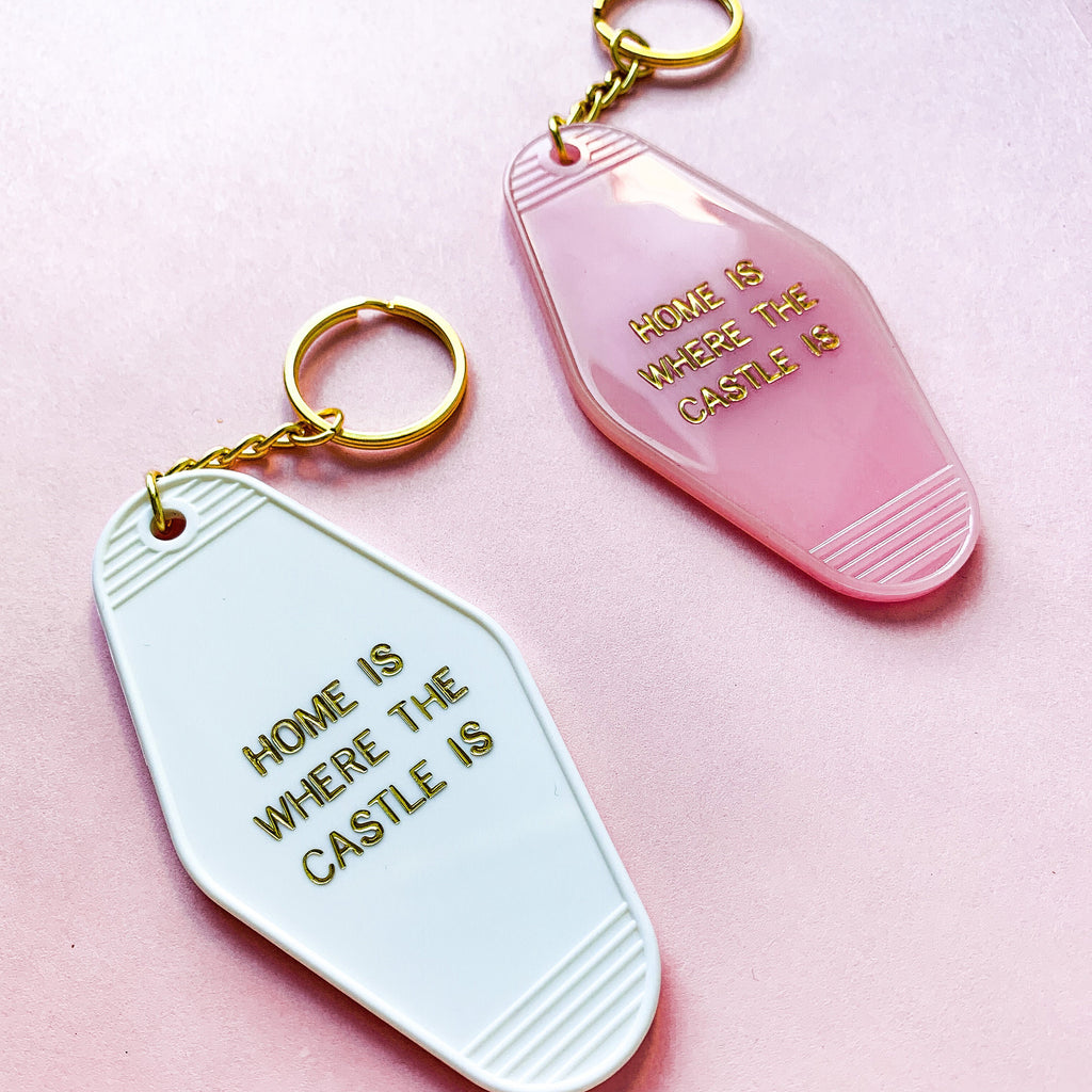 Home Is Where The Castle Is Keychain - pinksundays