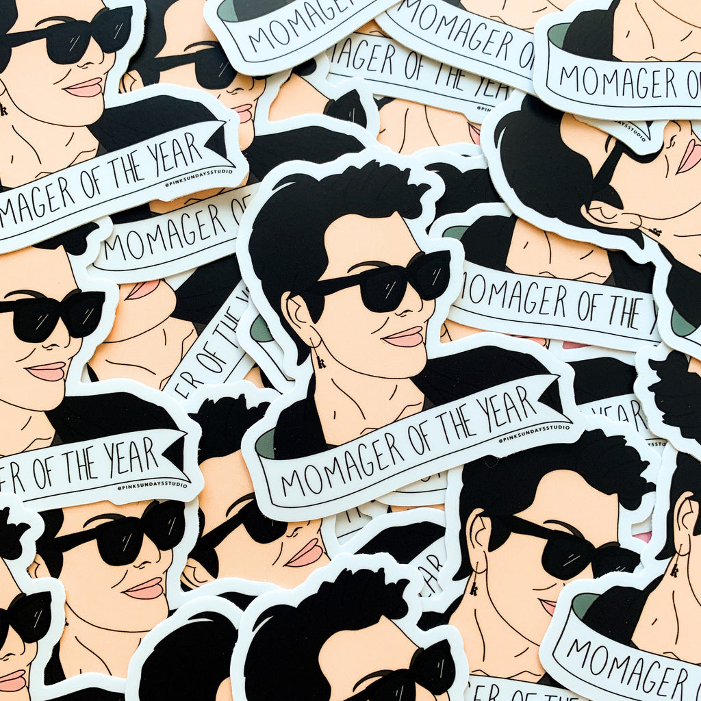 Momager Of The Year Sticker - pinksundays