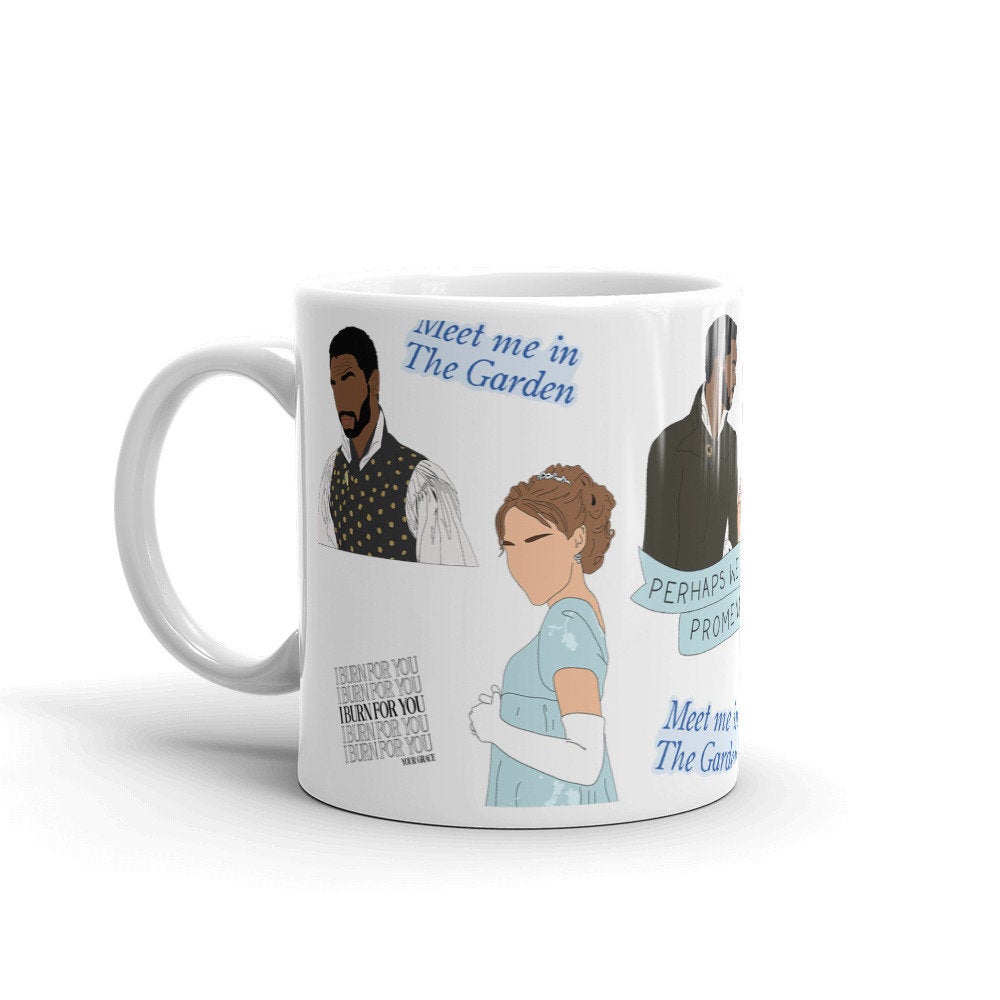 Diamond Of The Season Mug, coffee mug, tea mug, Bridgerton mug, hand drawn illustration pattern, pop culture mug, tv show characters, gift
