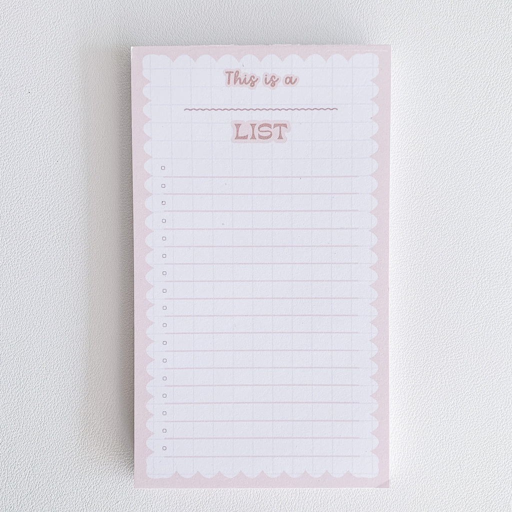 Customizable List Notepad, grocery list, shopping list, cute notepads, stationary, trendy desk accessories, notes, gift idea, back to school