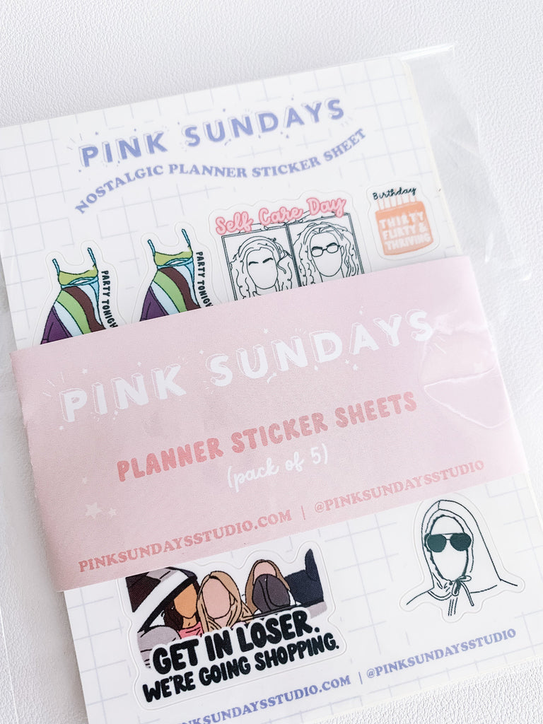 nostalgic planner sticker sheets