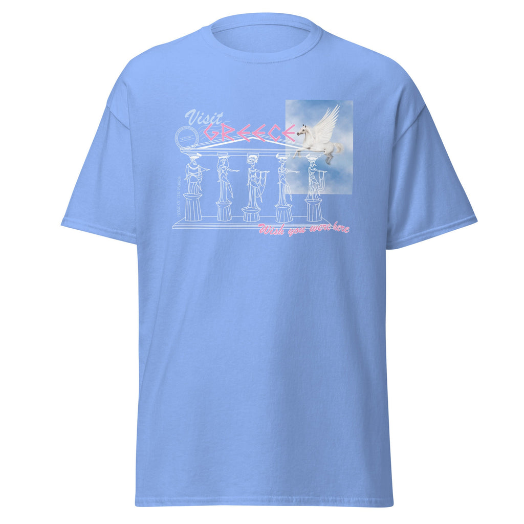 Greece Greetings graphic tee, visit greece vintage style travel tshirt, hercules shirt, theme park tshirts, y2k, 90&#39;s style